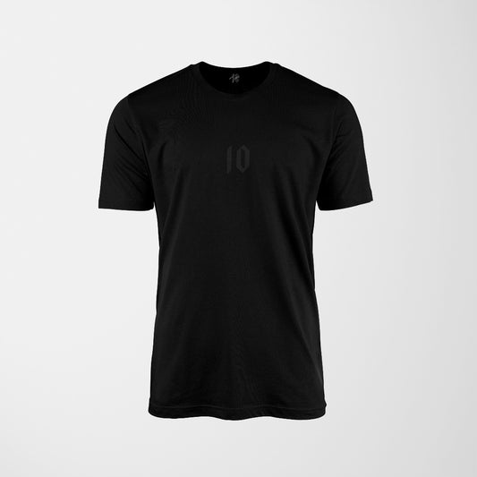 10 Tee - Black / Black