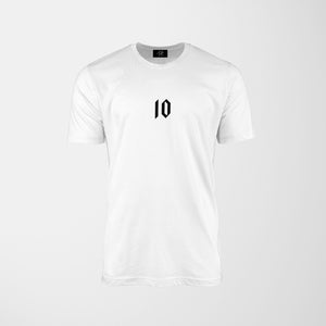 10 Tee White / Black