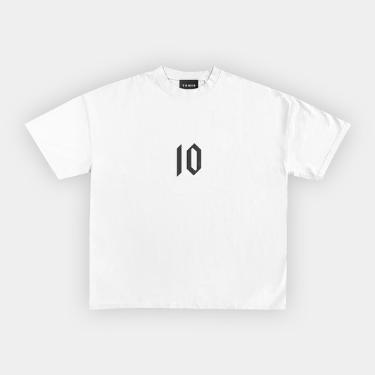 10 Tee White / Black