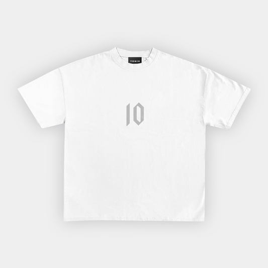 10 Tee White / Grey