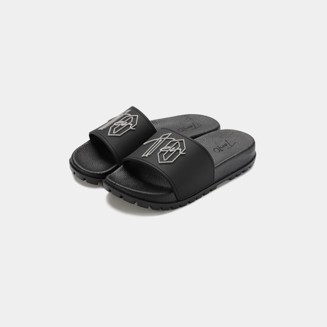 Ten10 Black / Grey Sliders