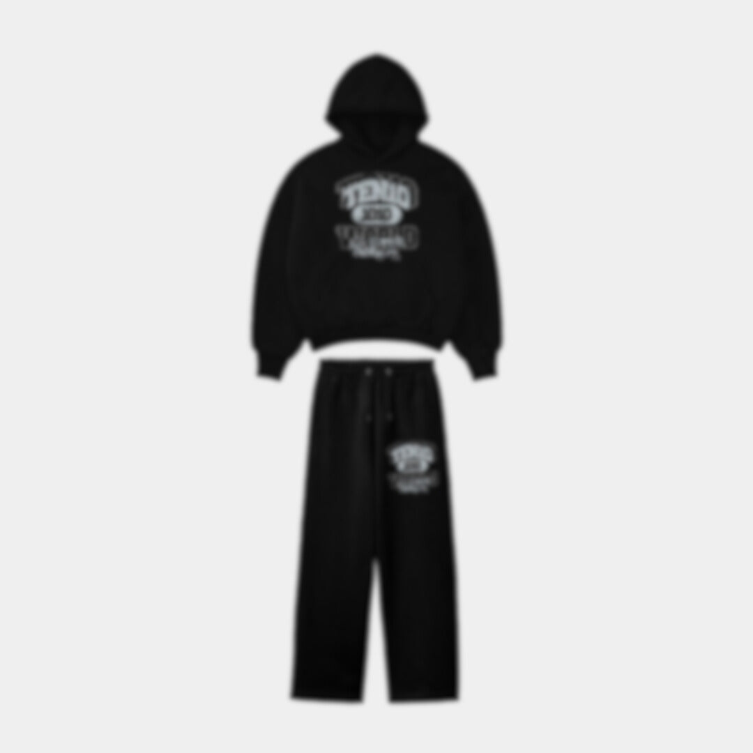 Ten10 "1%" Tracksuit Black Grey