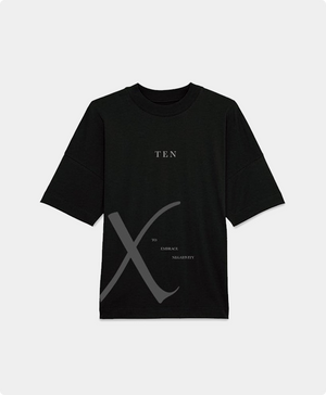 Black/Grey X Oversized T-Shirt